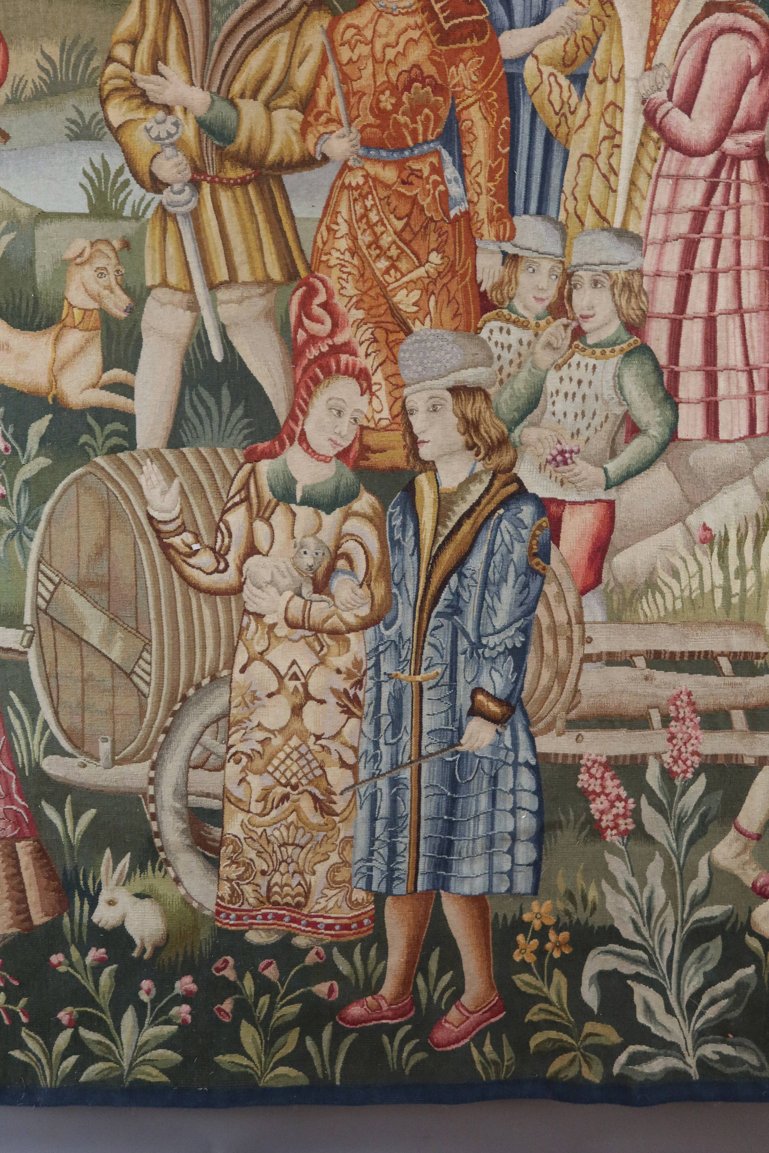 Tapestry "The Medieval City" Aubusson