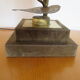 Golden metal brass flower lamp