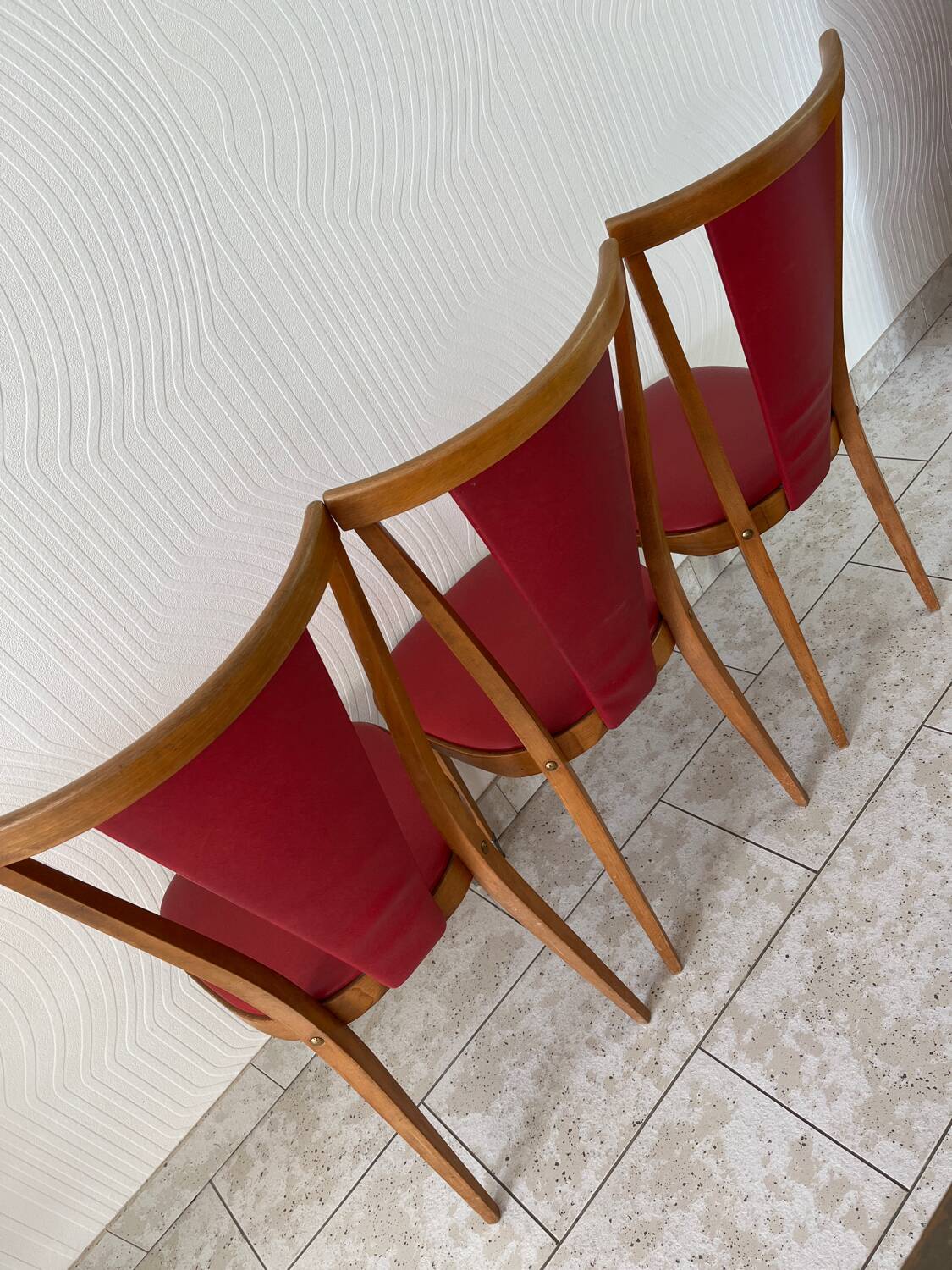 3 Baumann chairs model Palma 1960