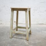 Vintage wooden workshop stool