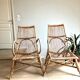 Rattan armchairs