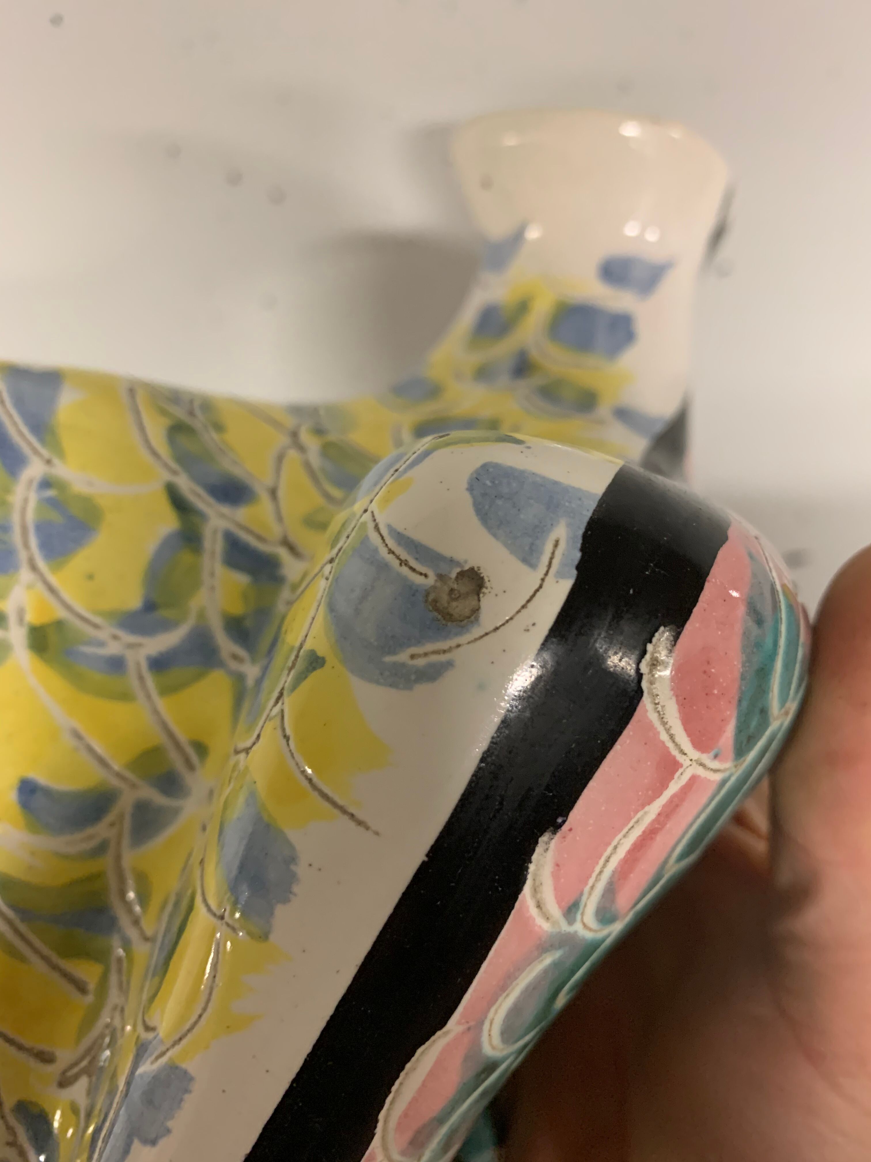 Zoomorphic vase in ceramic by Jacques Sagan, Vallauris 1960