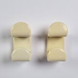 Pair of gedy 1970s hooks in vintage space age abs