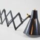 Vintage industrial extendable wall lamp