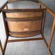 1960s solid cherry wood chair with armrest