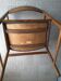 1960s solid cherry wood chair with armrest