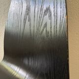 90s designer chairs in lacquered curved wood (X2)