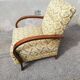 Chair 50s green floral fabric