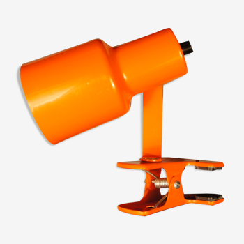 Spot à pince orientable Philips orange 1970
