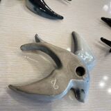 3 handmade ceramic swallows from the 60s