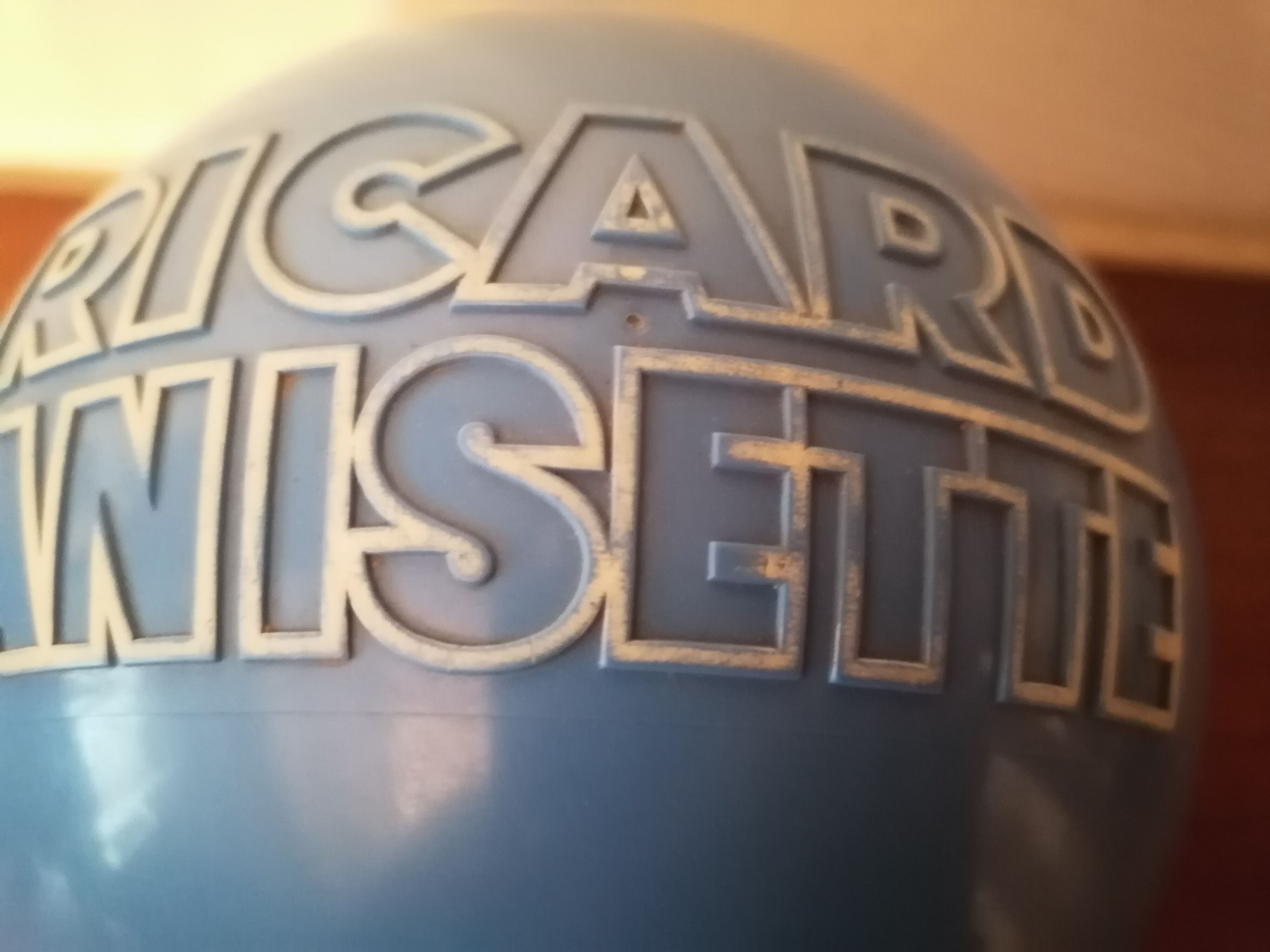 Sugar anisette ricard ball distributor blue 1970