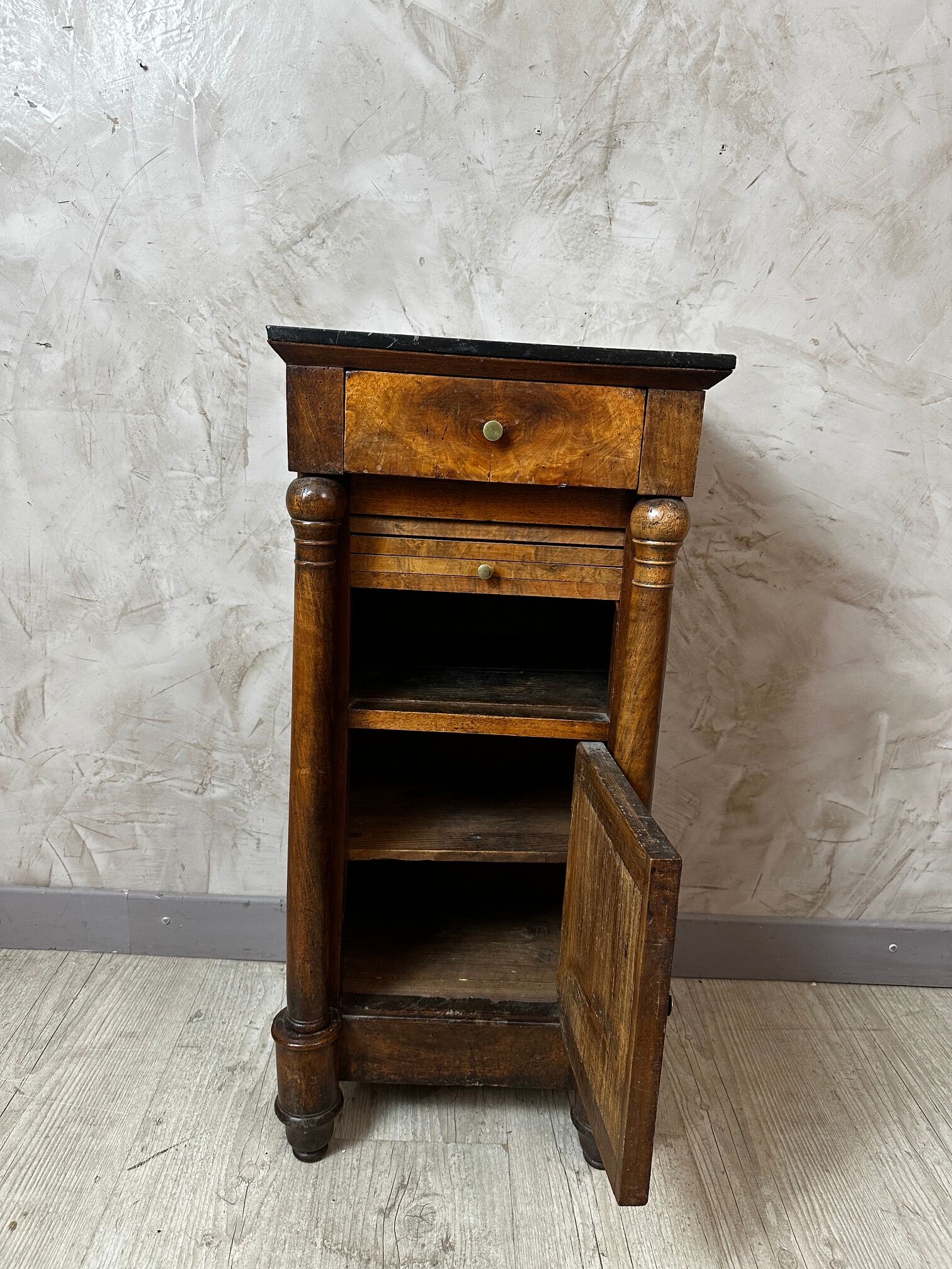 Empire period bedside table