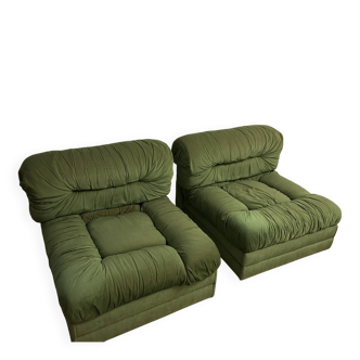 Pair of 1970s lounge chairs