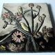 Ceramic Wall picture by Ruscha - handmade in the 70s - marked - vintage