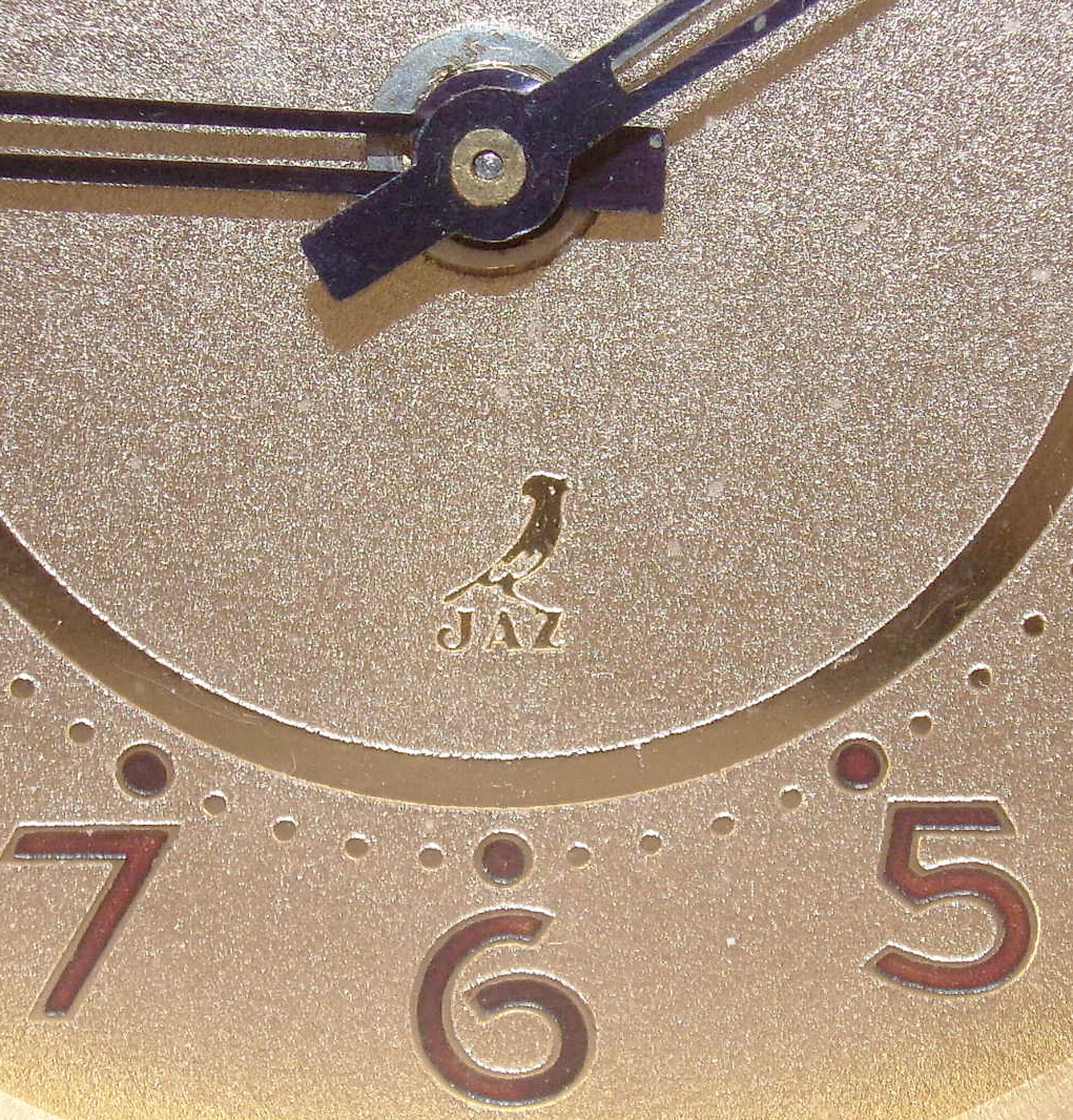 FRANCE 1950 - Charming little Vintage JAZ Alarm Clock - Torsic Cristaglas