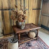 Bamboo and rattan table