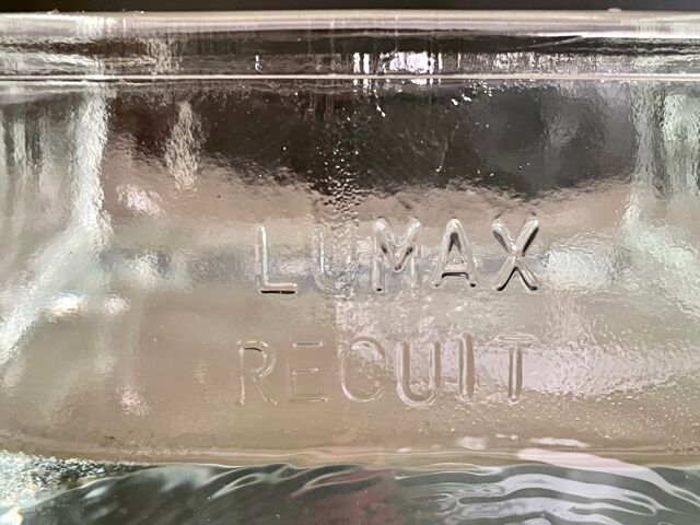 Lumax ashtray annealed glass paved 1950