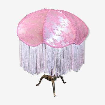 Lampe rose style victorien