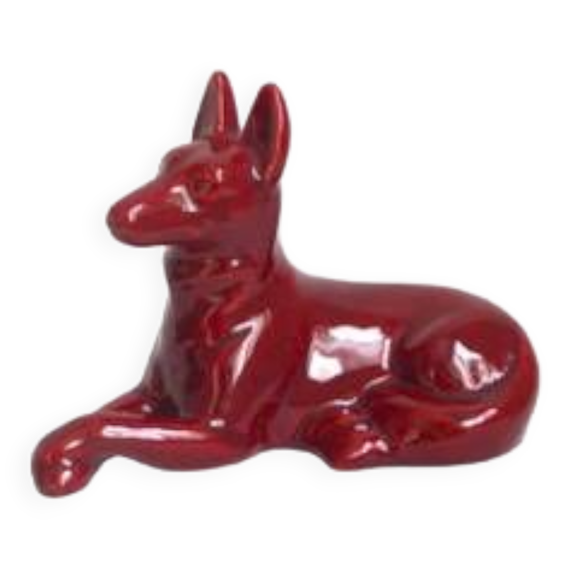 Chien en céramique