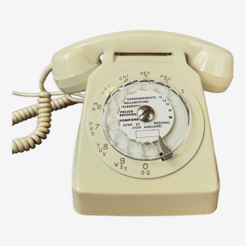 Téléphone à cadran Socotel S63 beige