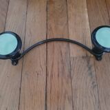 Vintage black and sage green design coat hook