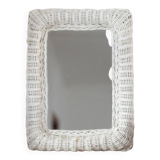 Vintage rattan mirror