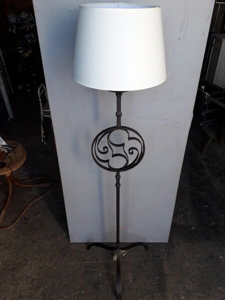 Lamppost wrought iron ep 1930/40 art deco