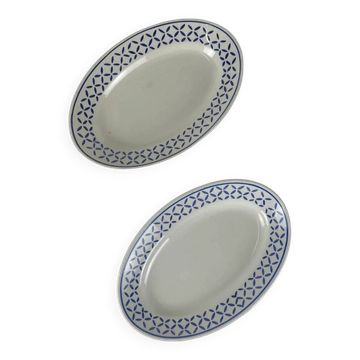 Duo de ravier KG Lunéville modèle "Kleber", milieu XXe siècle