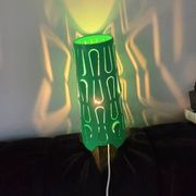 Lampe verte en métal ikea vintage