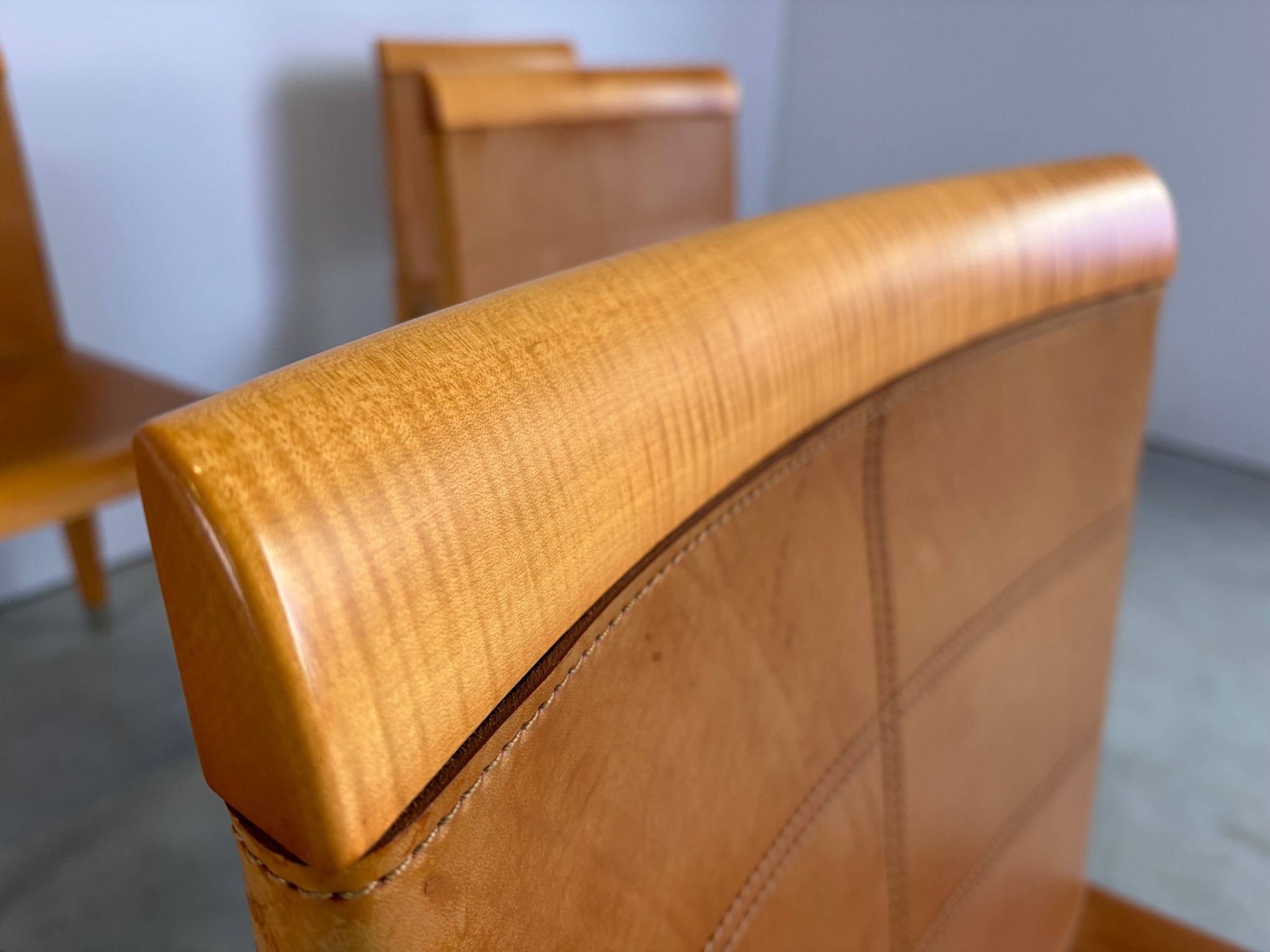 Aro dining chairs by Chi Wing Lo for Giorgetti, Italy - set of 6