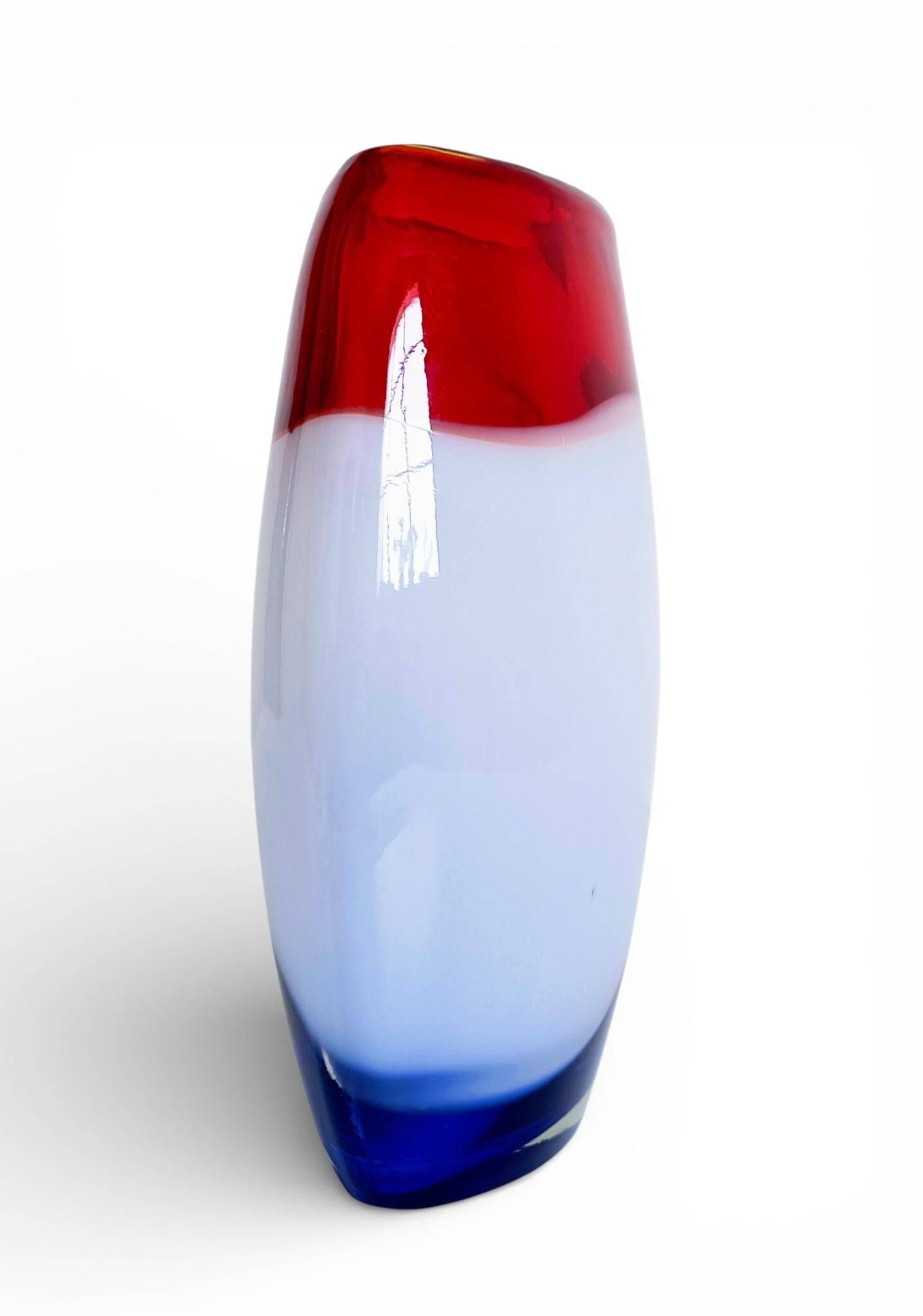 Post-Modern Murano Art Glass Vase by Cose Belle, Italy, 1980s