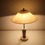 Retro Marble Table Lamp, Kámen Praha, 1950s