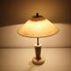 Retro Marble Table Lamp, Kámen Praha, 1950s