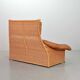 Gerard van de Berg Cognac Patchwork Leather 2-Seat Rockstyle Cane Sofa 70s