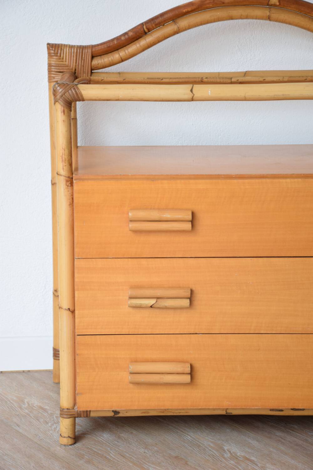 Bamboo chest of drawers
