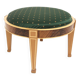 Scandinavian mahogany ottoman, Sweden, 1990