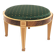 Scandinavian mahogany ottoman, Sweden, 1990