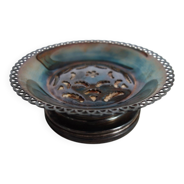 Vintage silver-plated butter dish
