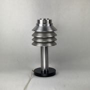 Space age aluminum mushroom dome lamp by Hans Agne Jakobsson for Markaryd, Sweden 1960s