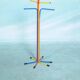 1980s Memphis style coat rack, vintage Ikea