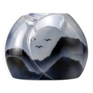 Vase Virebent en porcelaine - bleu