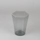 Set of six "Esagonali" glasses by Venini Murano, created by Carlo Scarpa.