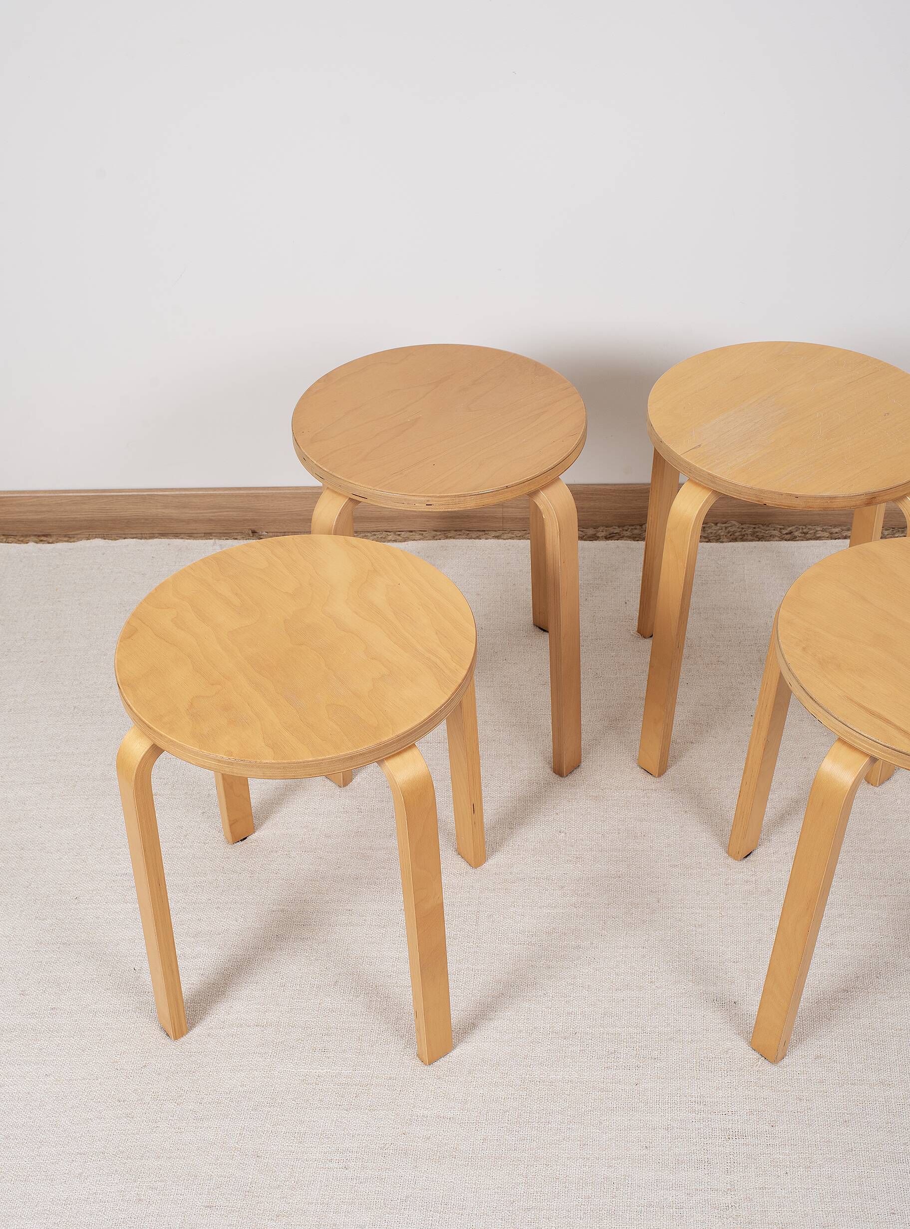 Ikea stools, frosta model, from the 90s. set of 4.