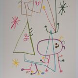 Joan MIRO: Family under the star, signed lithograph
