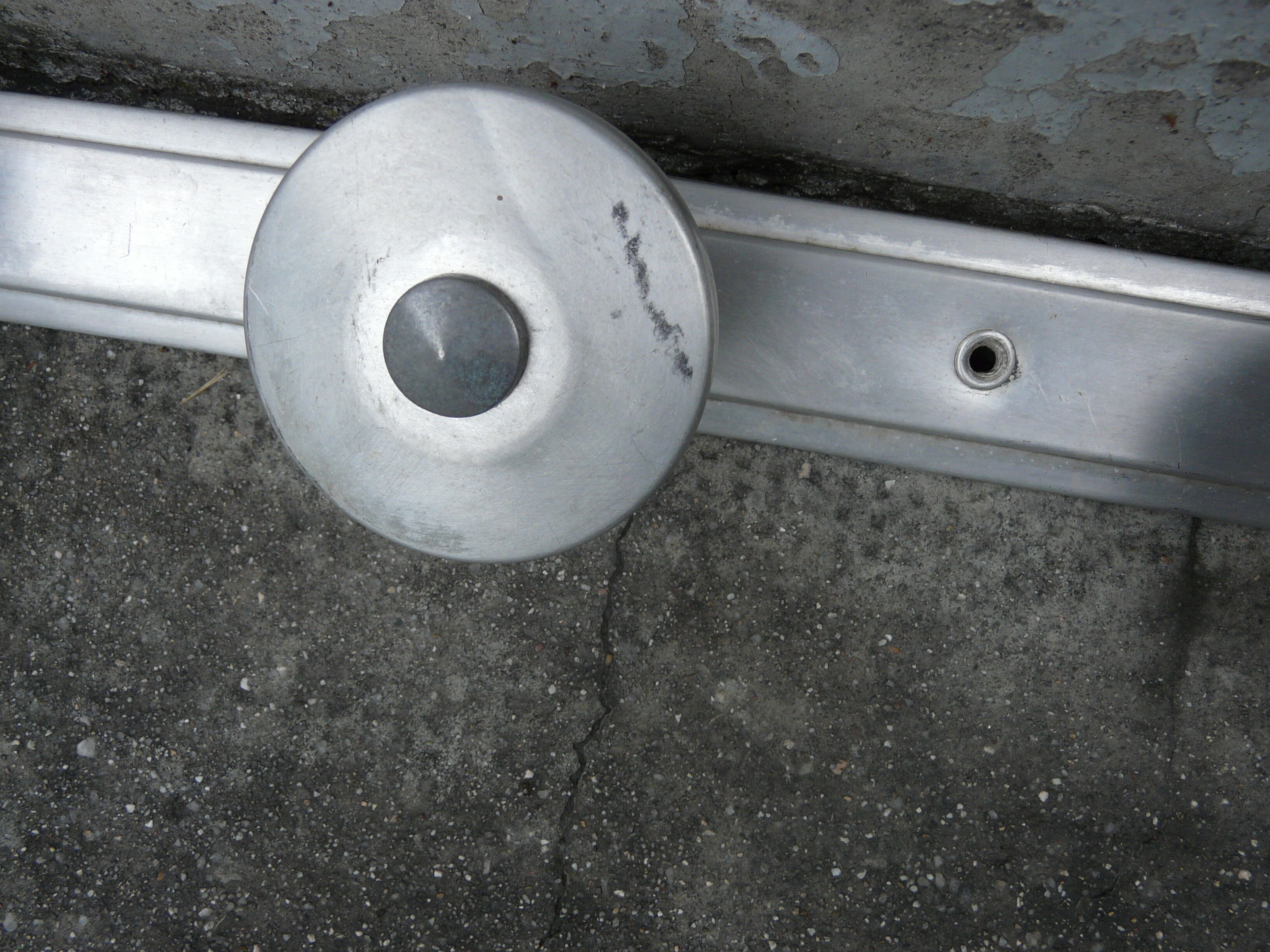 Coat rack 5 hooks aluminum of the 50s