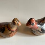 Couple BIRDS Handmade Ceramics MEXICO