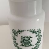 4 opaline apothecary vials