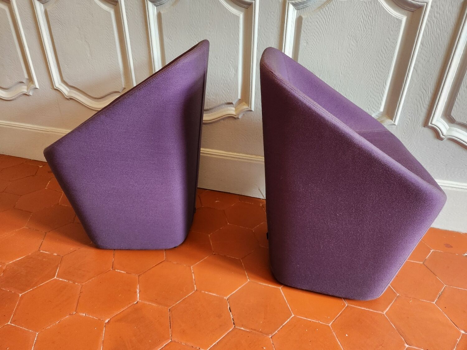 Pair of Log 365 armchairs by Pedrali