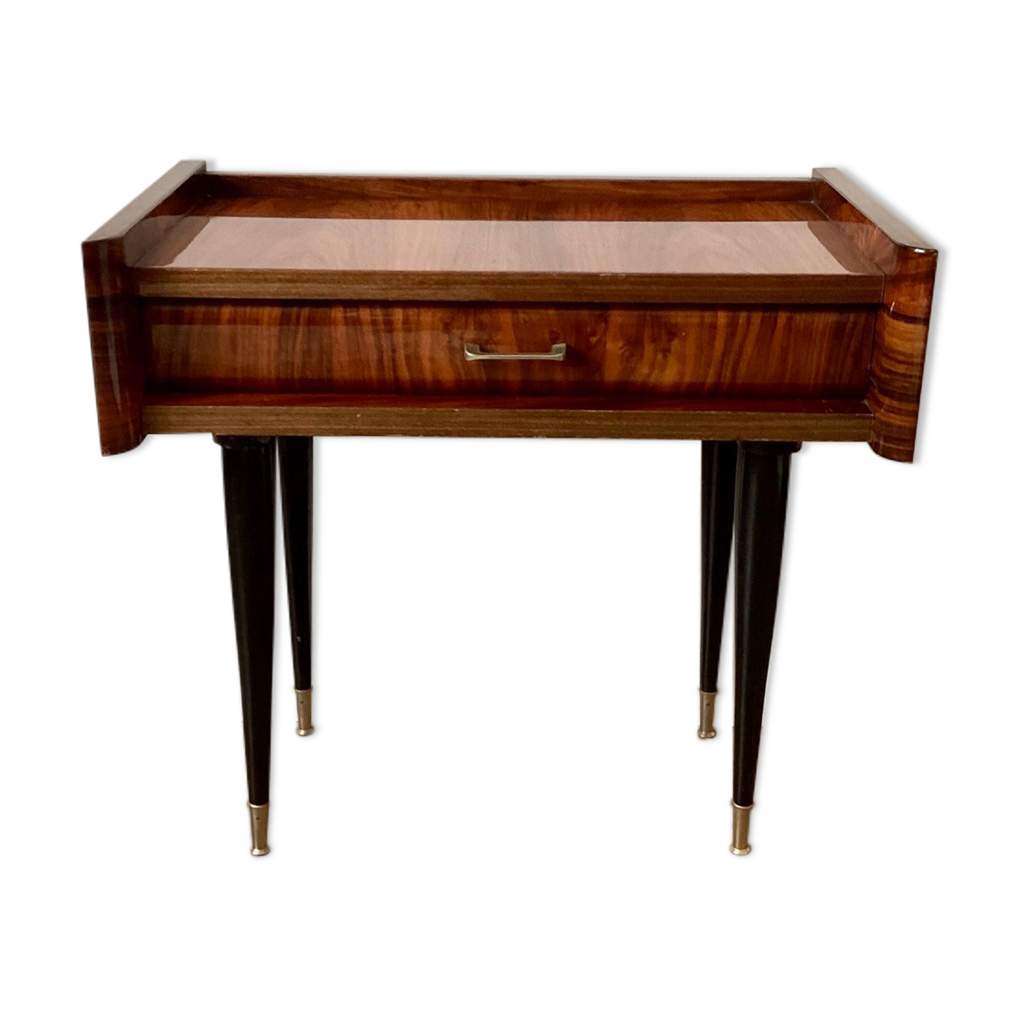 Lacquered bedside table