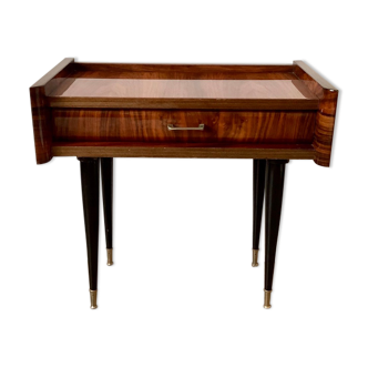 Lacquered bedside table